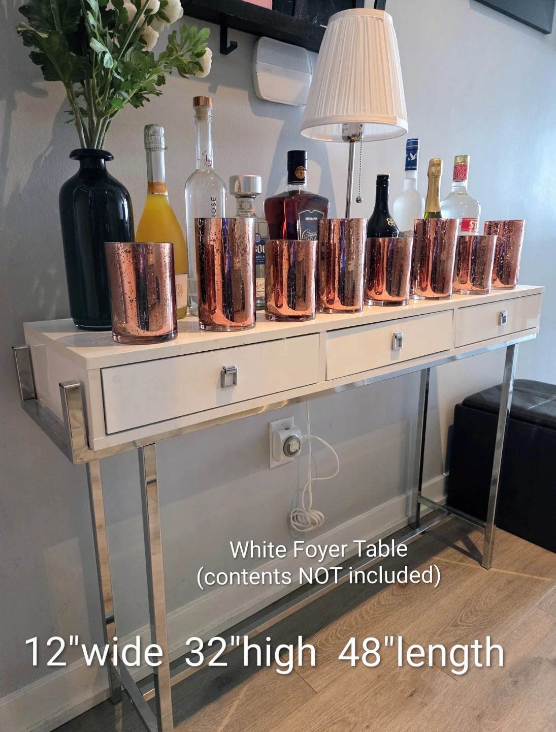 White Foyer Table