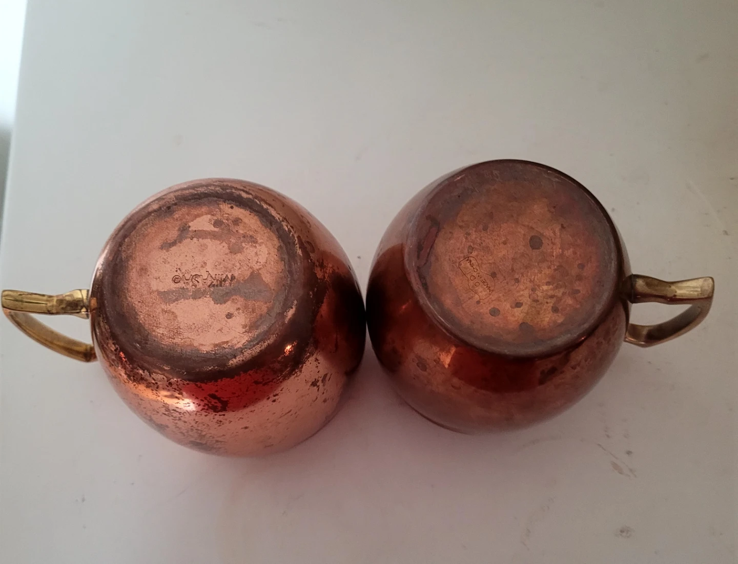 Set of 2 Vintage Copper Mugs🥕 - photo 2