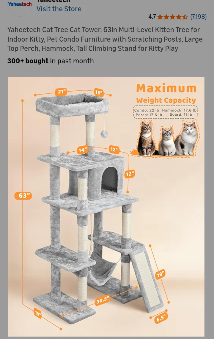 CAT TREE--NEW IN BOX- $40.firm