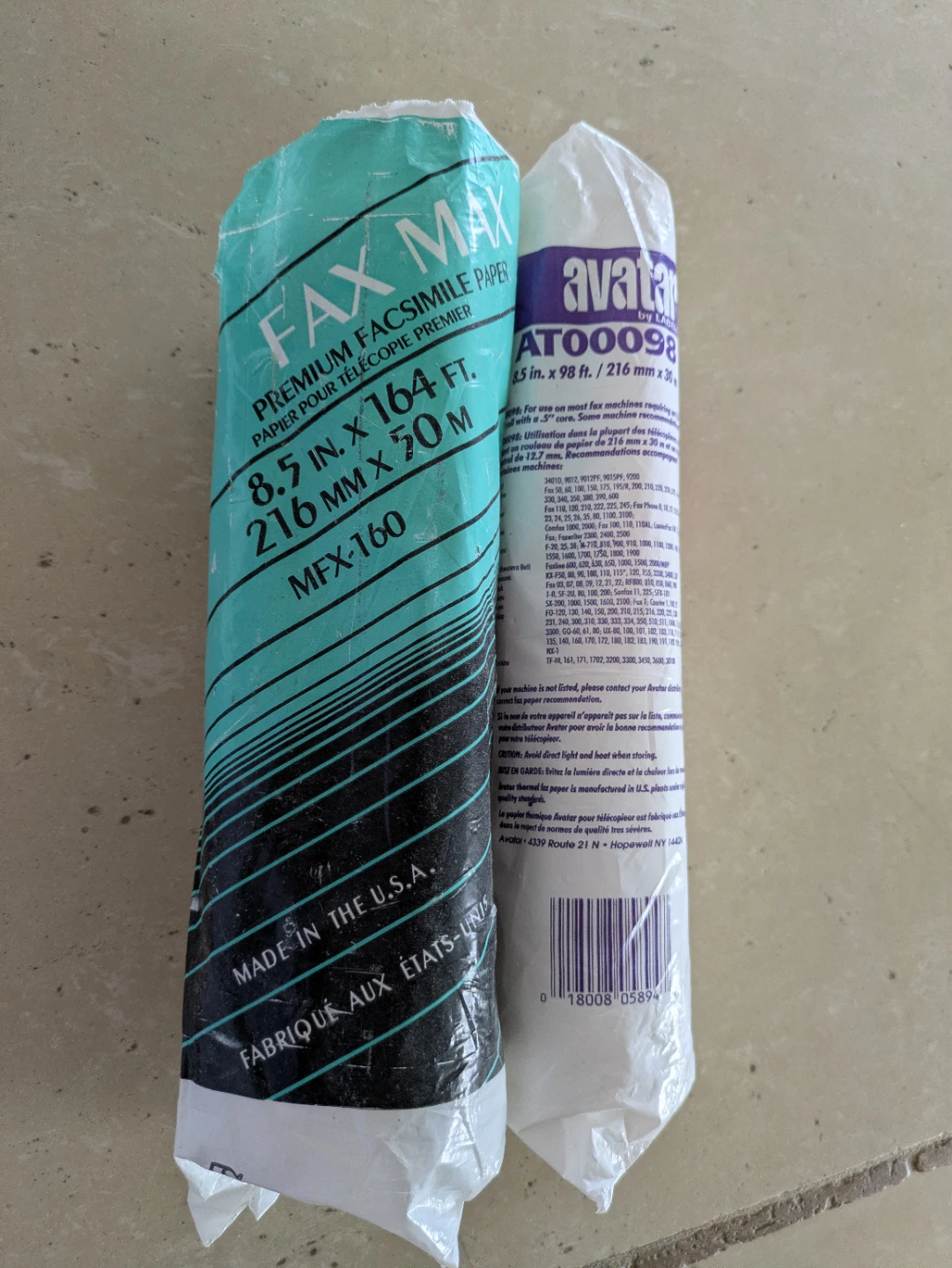 FAX MAX and Avatar Fax Paper  2 Rolls - photo 4