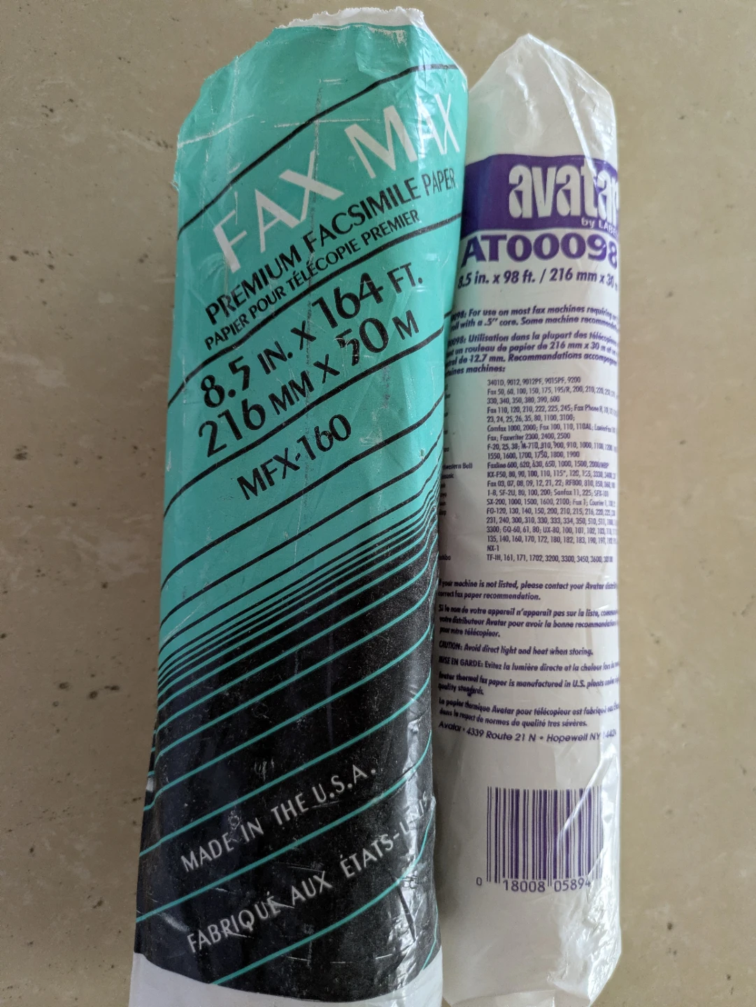 FAX MAX and Avatar Fax Paper  2 Rolls - photo 5