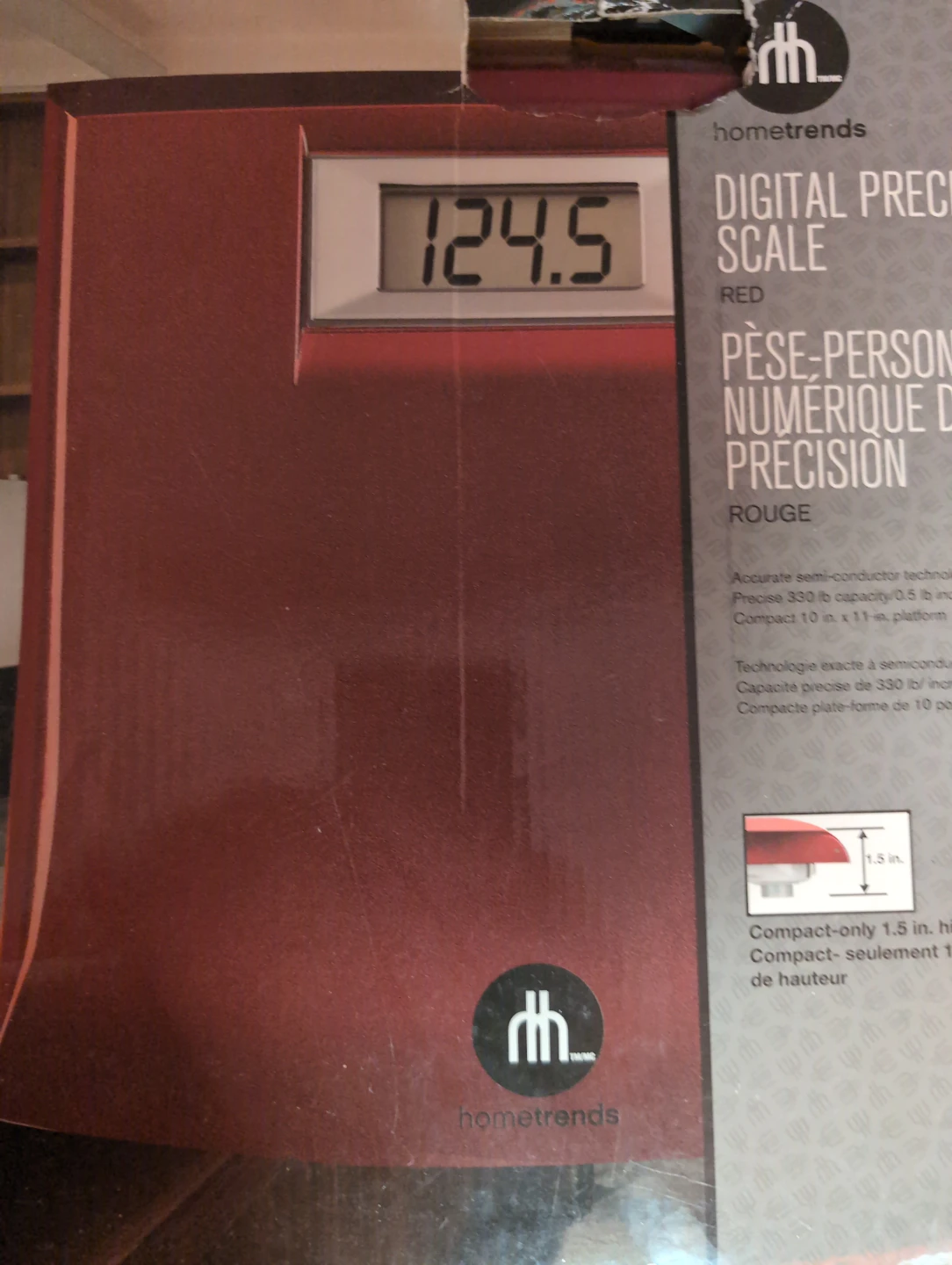 Hometrends Digital Precision Scale - Red