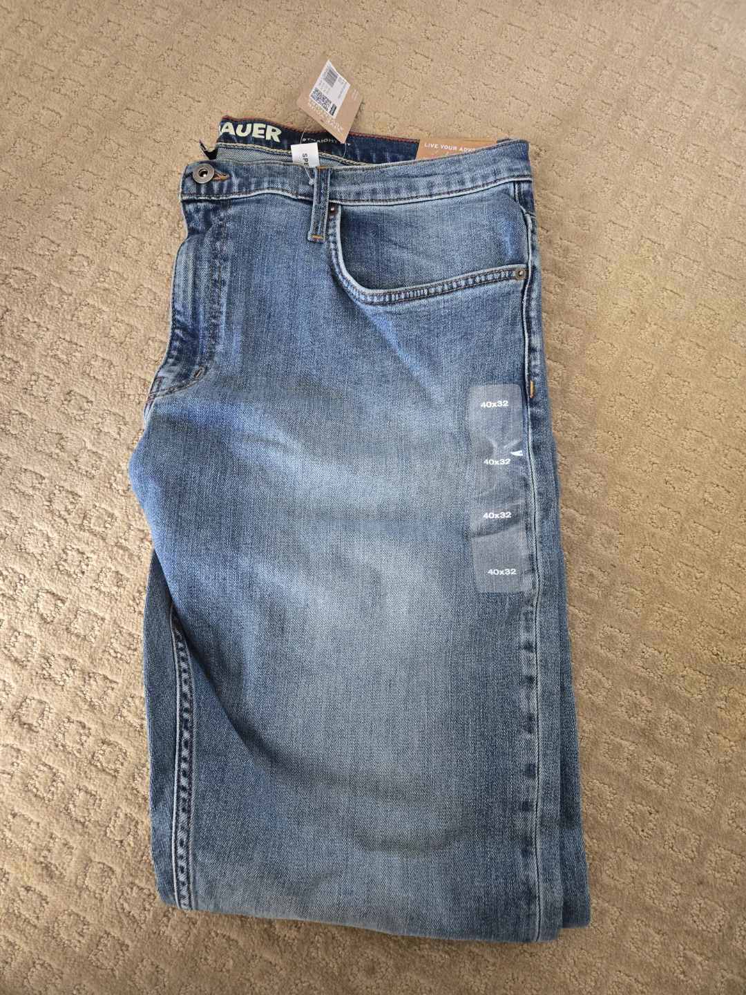 Eddie Bauer Men's Straight Fit Jeans 40x32