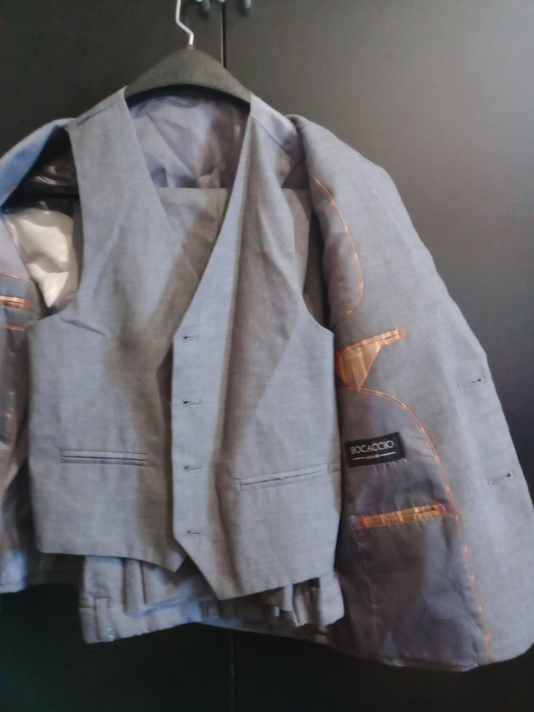 BOCACCIO UOMO Grey Suit - Jacket, Vest, and Pants 🏆 - photo 2