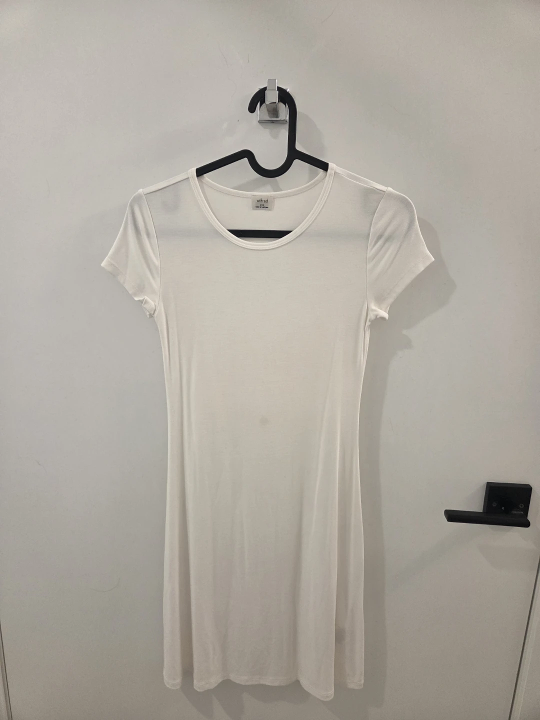 Wilfred White T-Shirt Mini Dress - Size 2XS