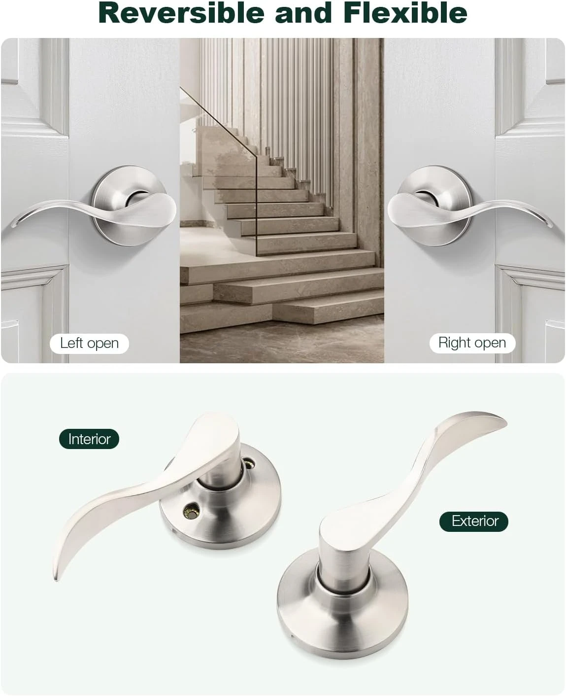 Brand New 10 Pack Passage Door Levers For Sale - photo 3