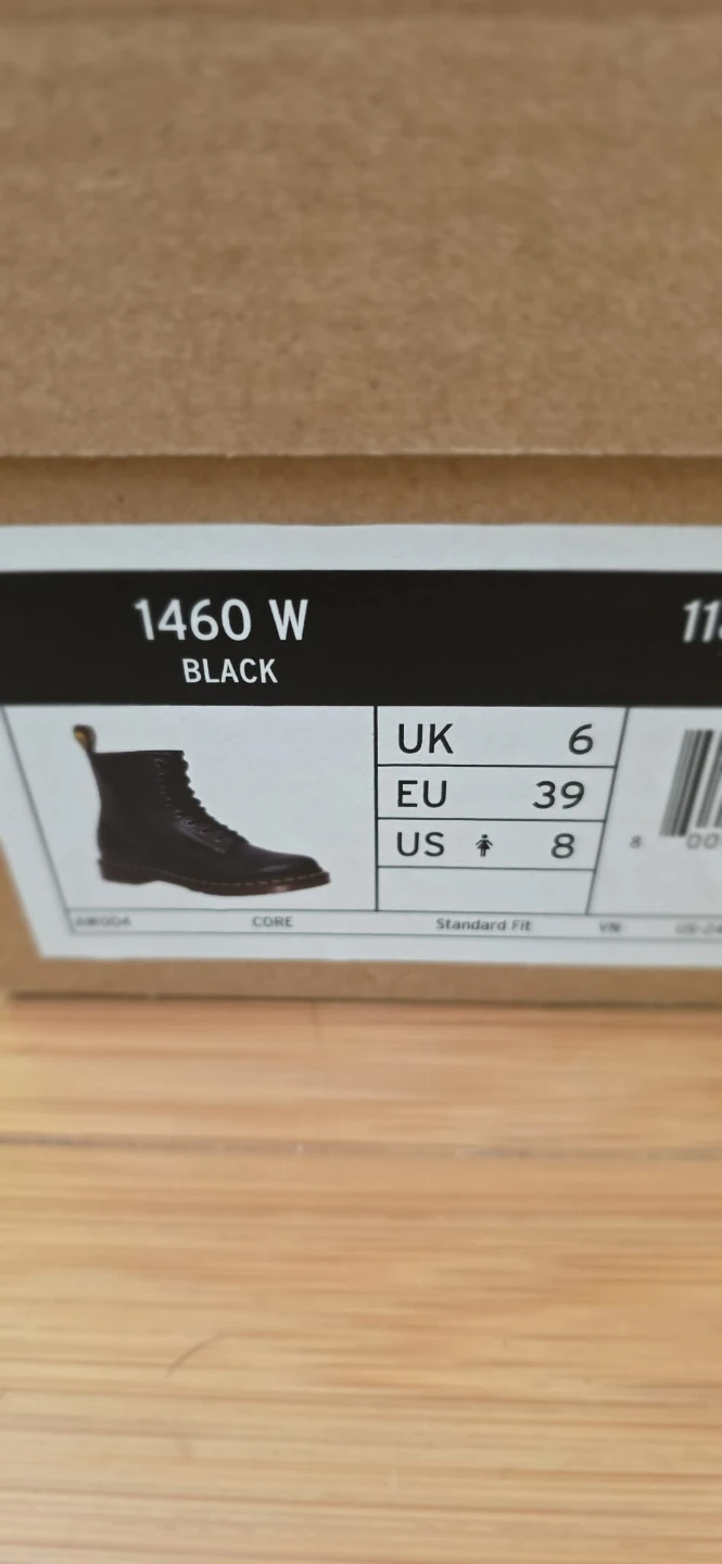 Dr. Martens 1460 W Black Leather Boots - US 8 - photo 3