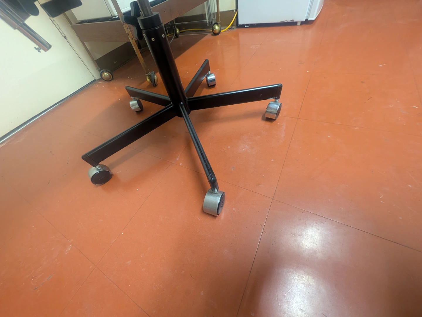 Black Adjustable Office Chair with Wheels - photo 3