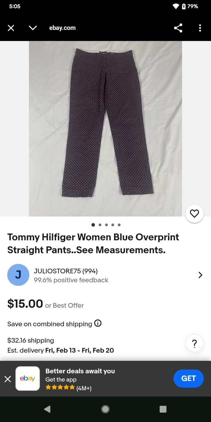 Tommy Hilfiger Women's Straight Pants Size 14🏆 - photo 3