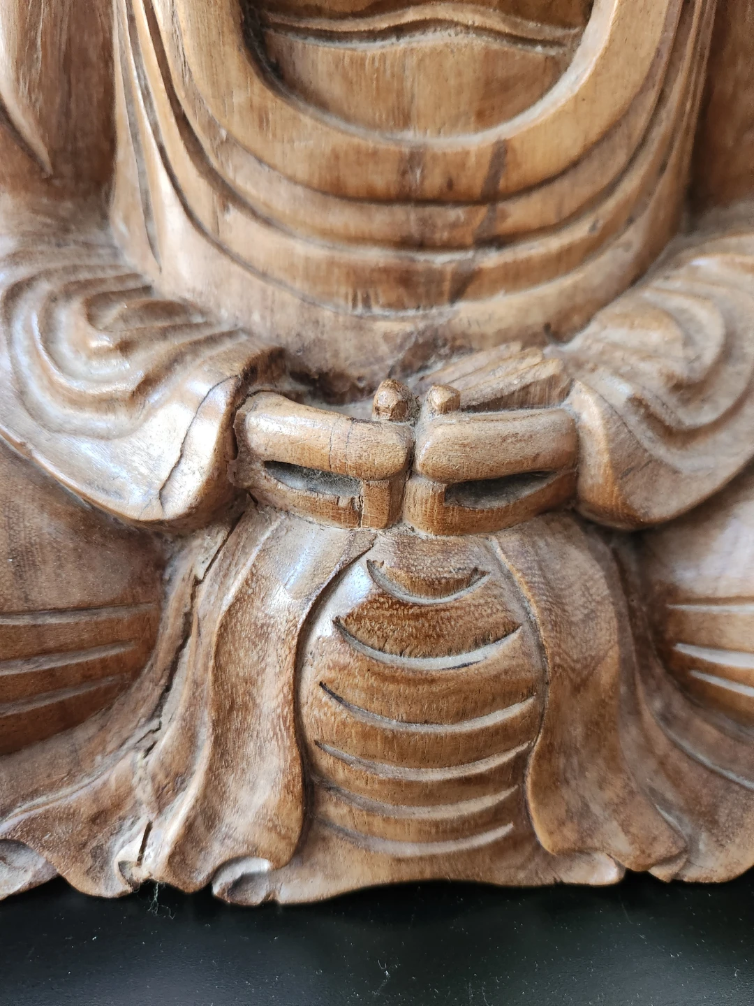Serene Buddha hand carved teak - photo 3