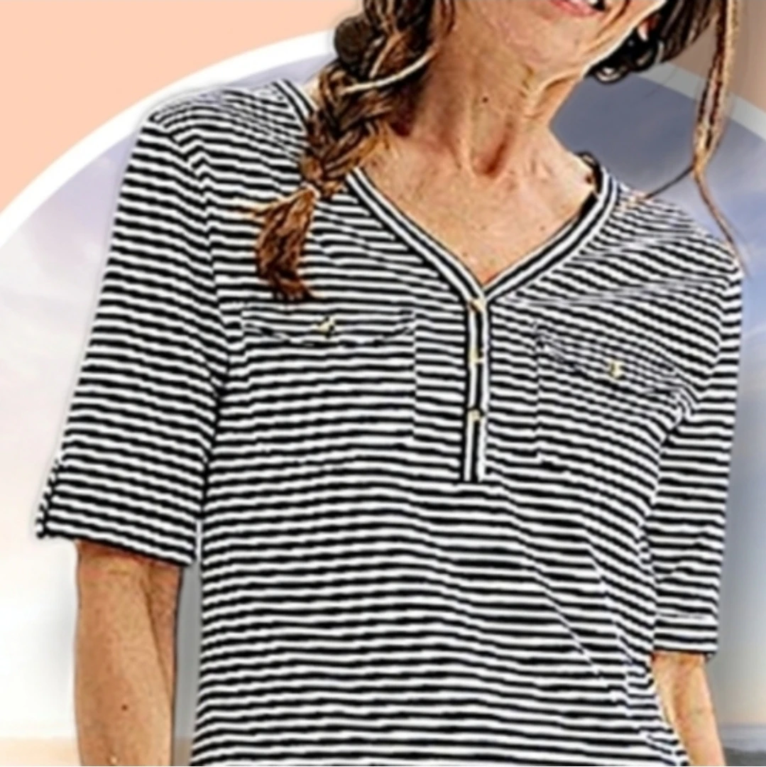 NWT XL Elbow Sleeve Utility Henley Top 🏆 - photo 2