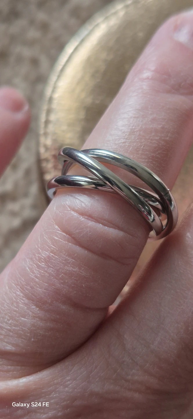 3 in 1 stainless steel  ring