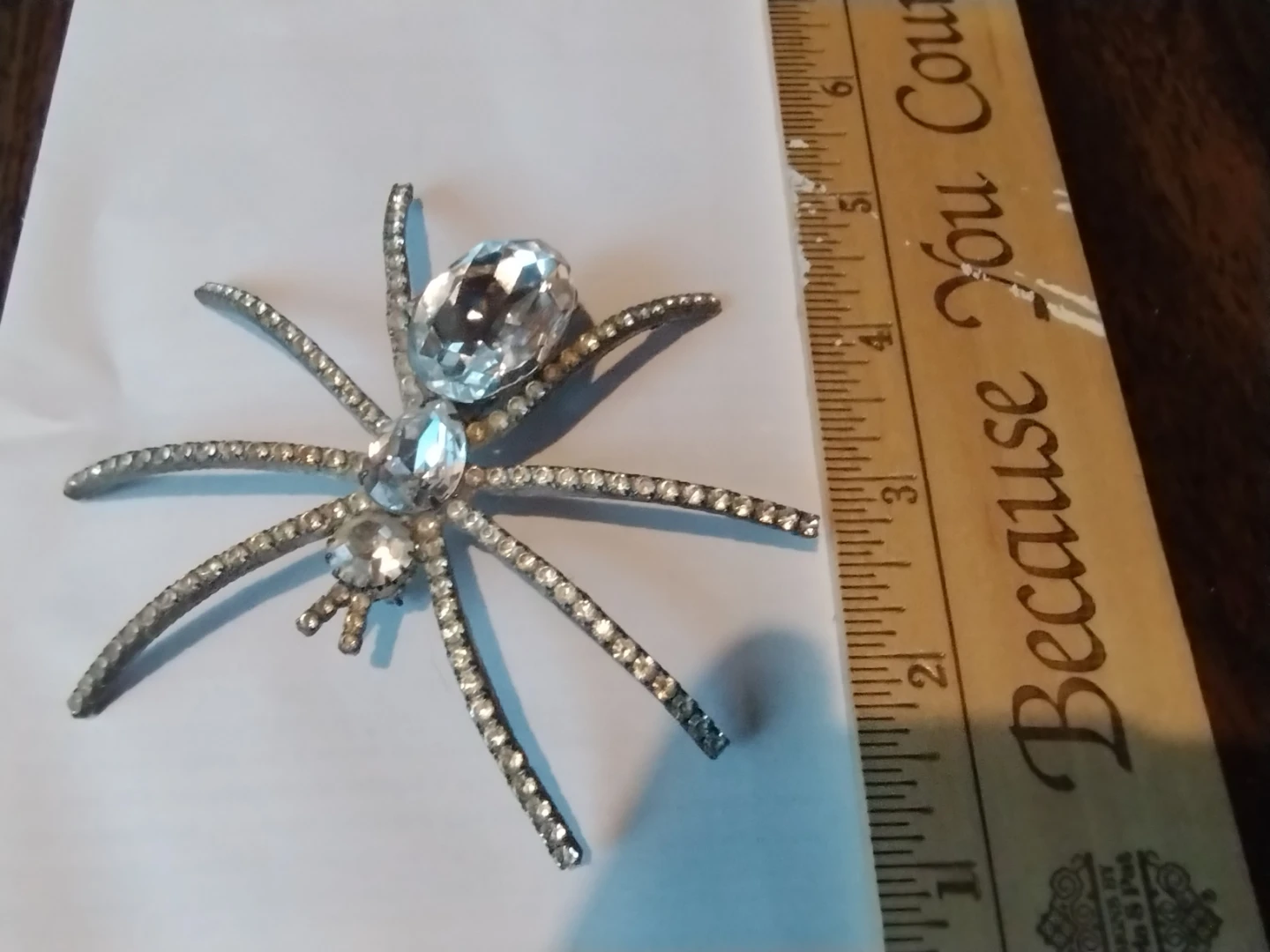 Sparkly Spider Brooch