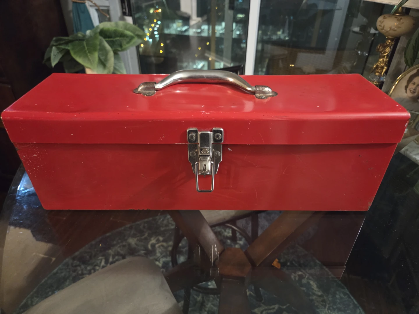Red Metal Toolbox