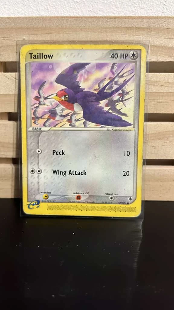 Pokemon Taillow Card 72/109