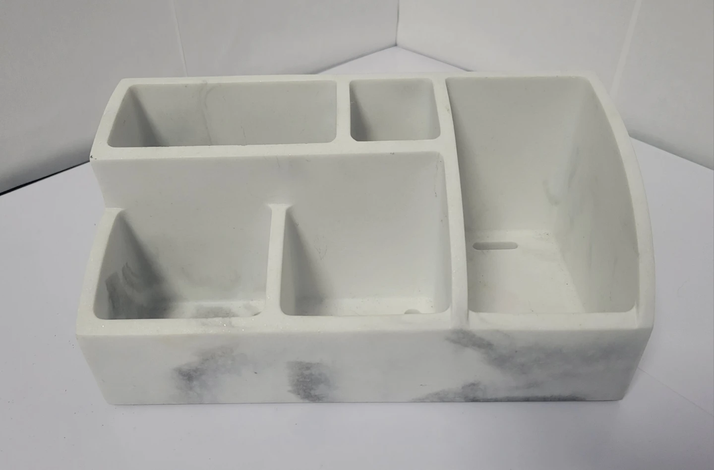 Marble Style Desk Stone Organizer