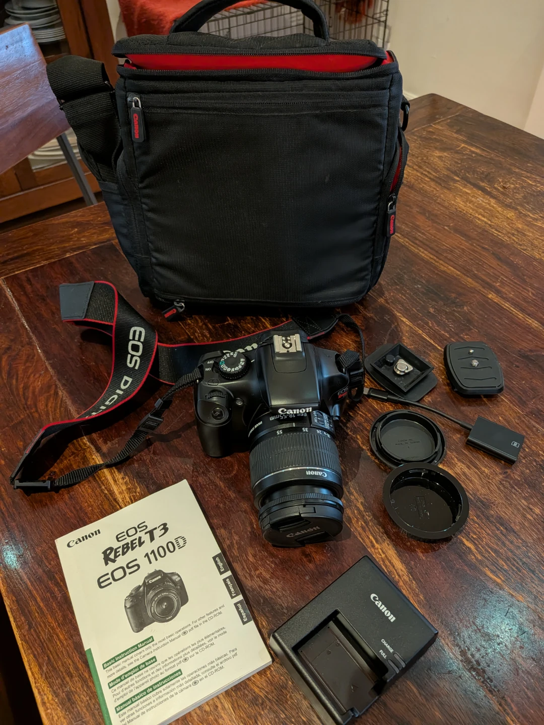 Canon EOS Rebel T3 EOS 1100D Digital Camera with Bag & Tripod