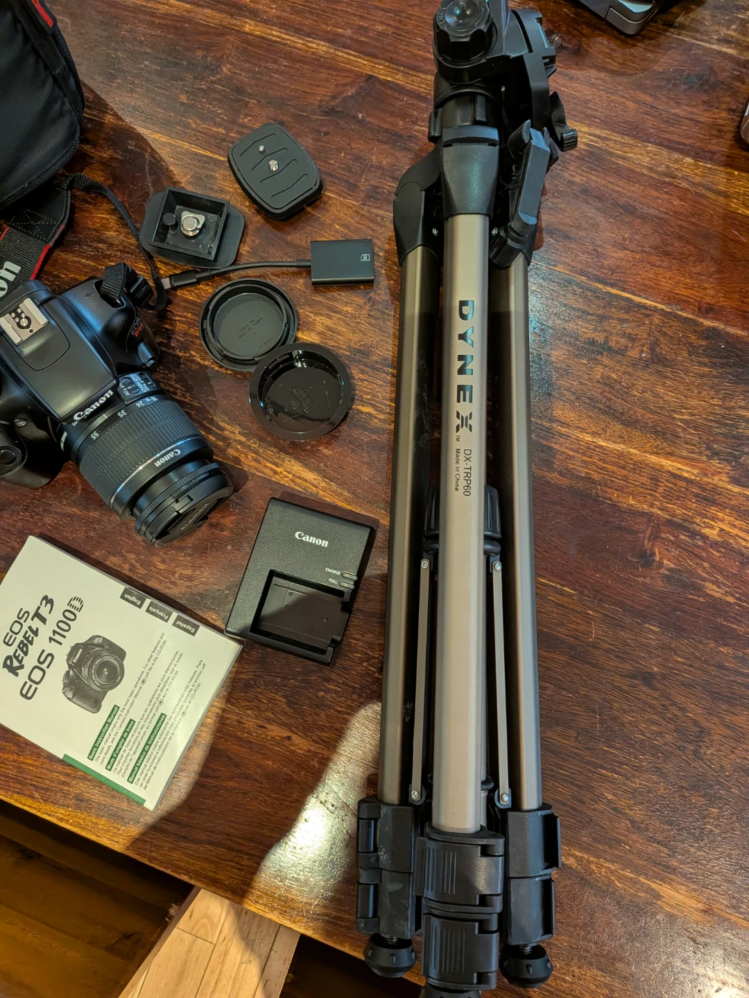 Canon EOS Rebel T3 EOS 1100D Digital Camera with Bag & Tripod - photo 3
