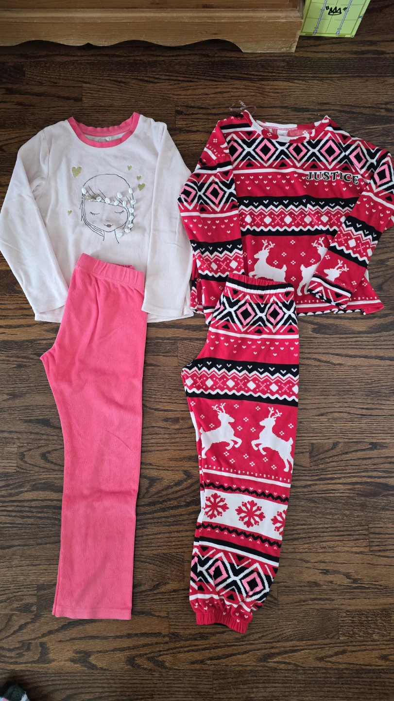 2 Pajama Sets Girls Size 10Y