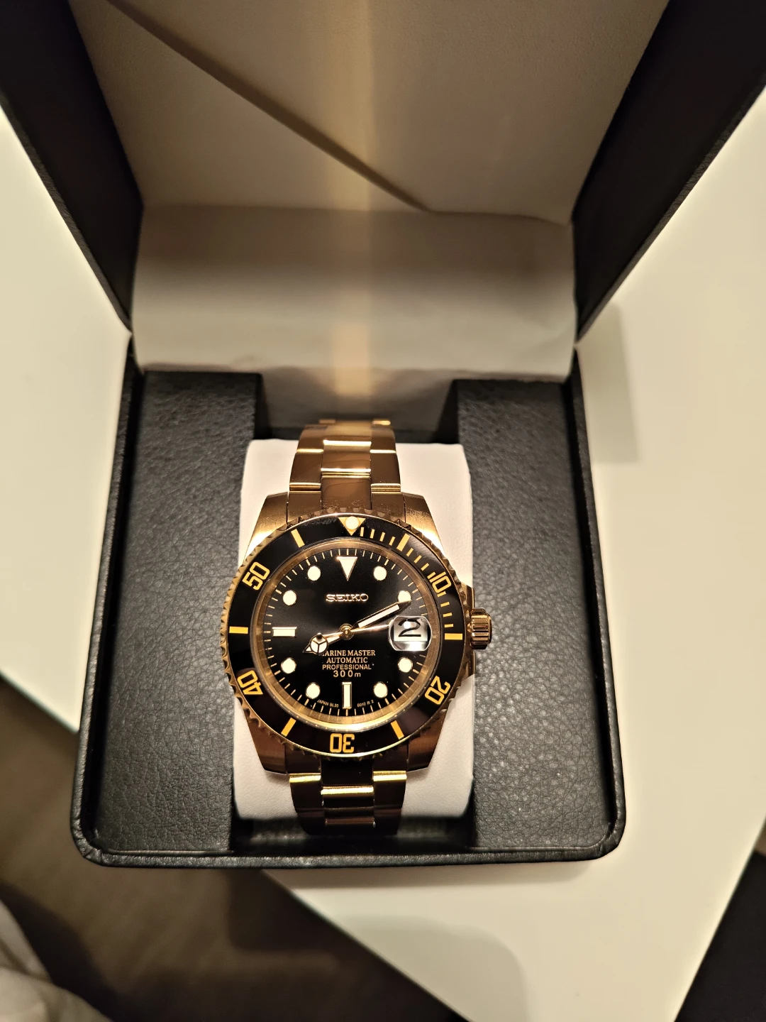Seiko MOD Marine Master Automatic Gold-tone Watch