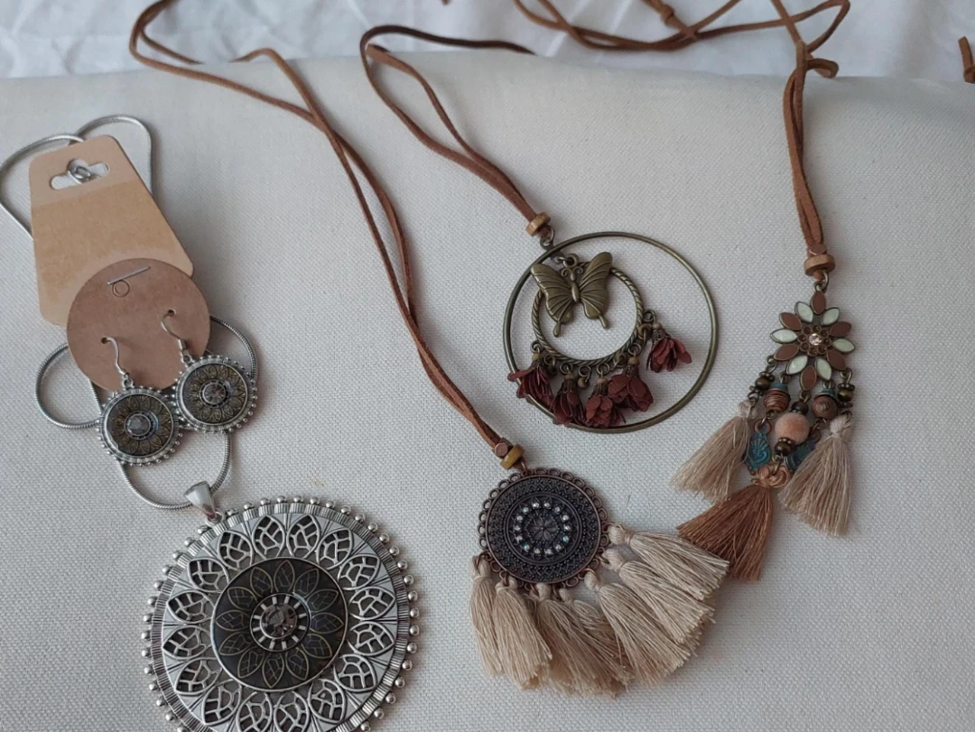 Boho Necklace and Earring Set