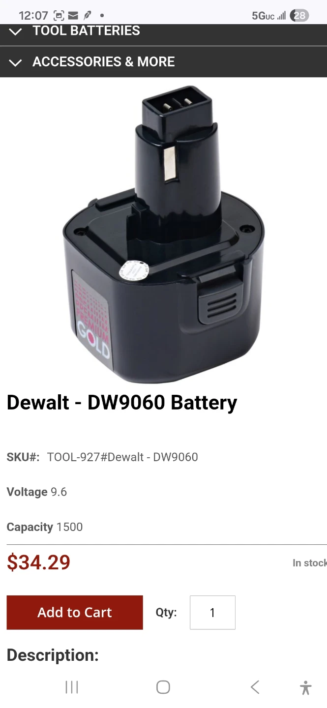 DeWalt Drill Kit w/ 2 NEW OEM Batteries + NEW Bit Set - photo 3