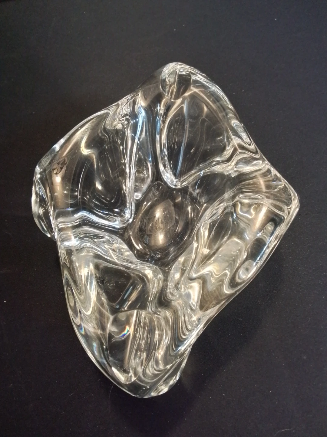 decorative ashtray/bowl Clear glass 6" New - photo 2