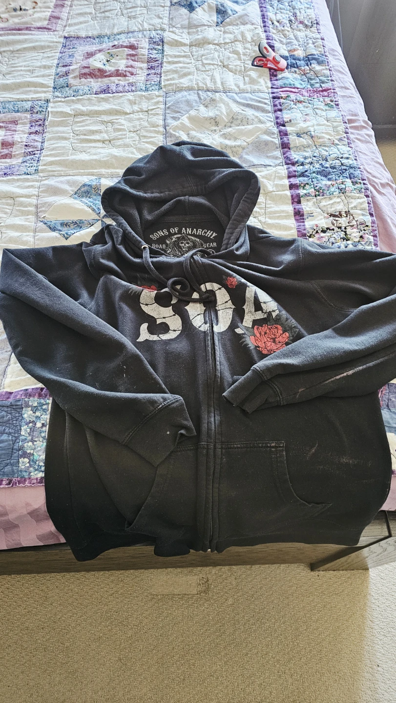 Sons of Anarchy Licensed Apparel Zip-Up Hoodie XL - photo 2