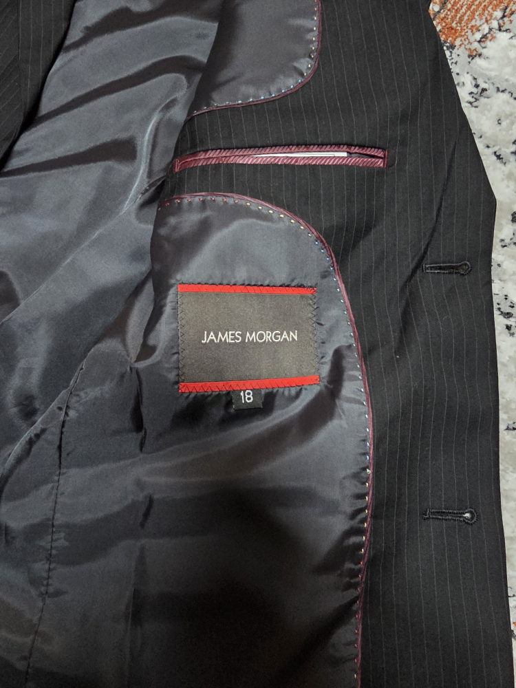 James Morgan Pinstripe Suit Jacket - Size 18 - photo 4