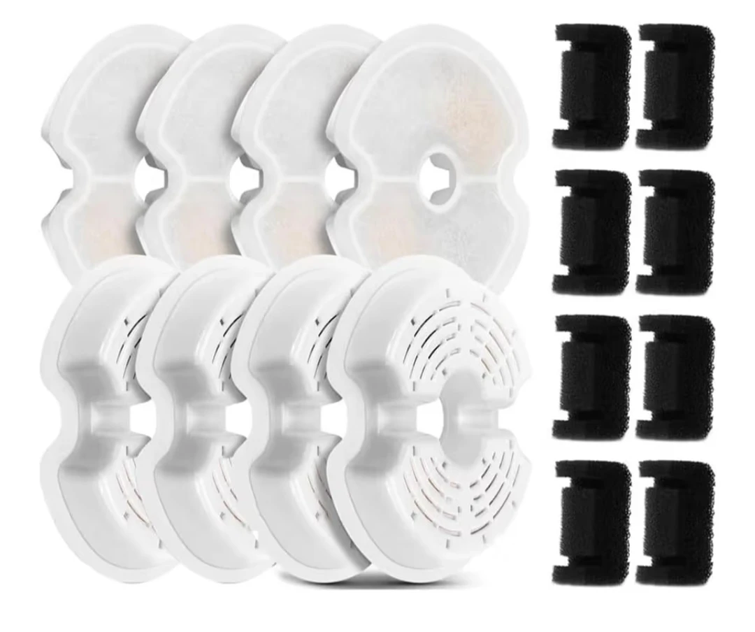 8 Pack Replacement Filters&8 Pump Filters for Cat Fountain
