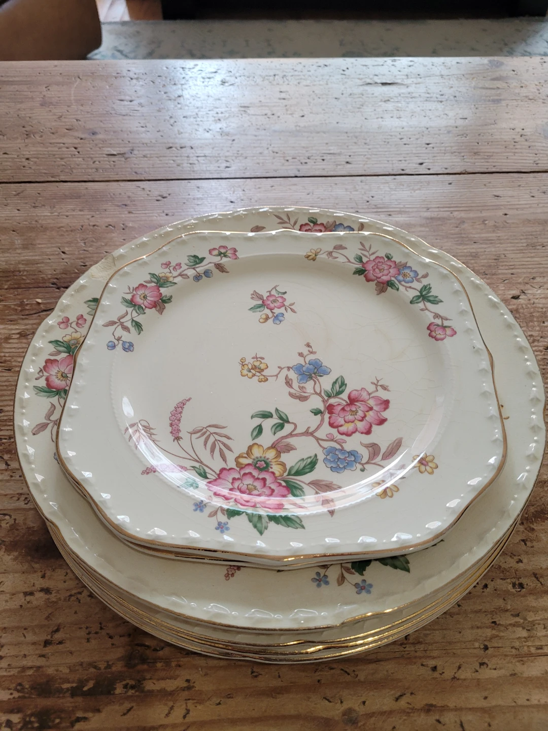 Crooksville China Co. Floral Plates Set - photo 2