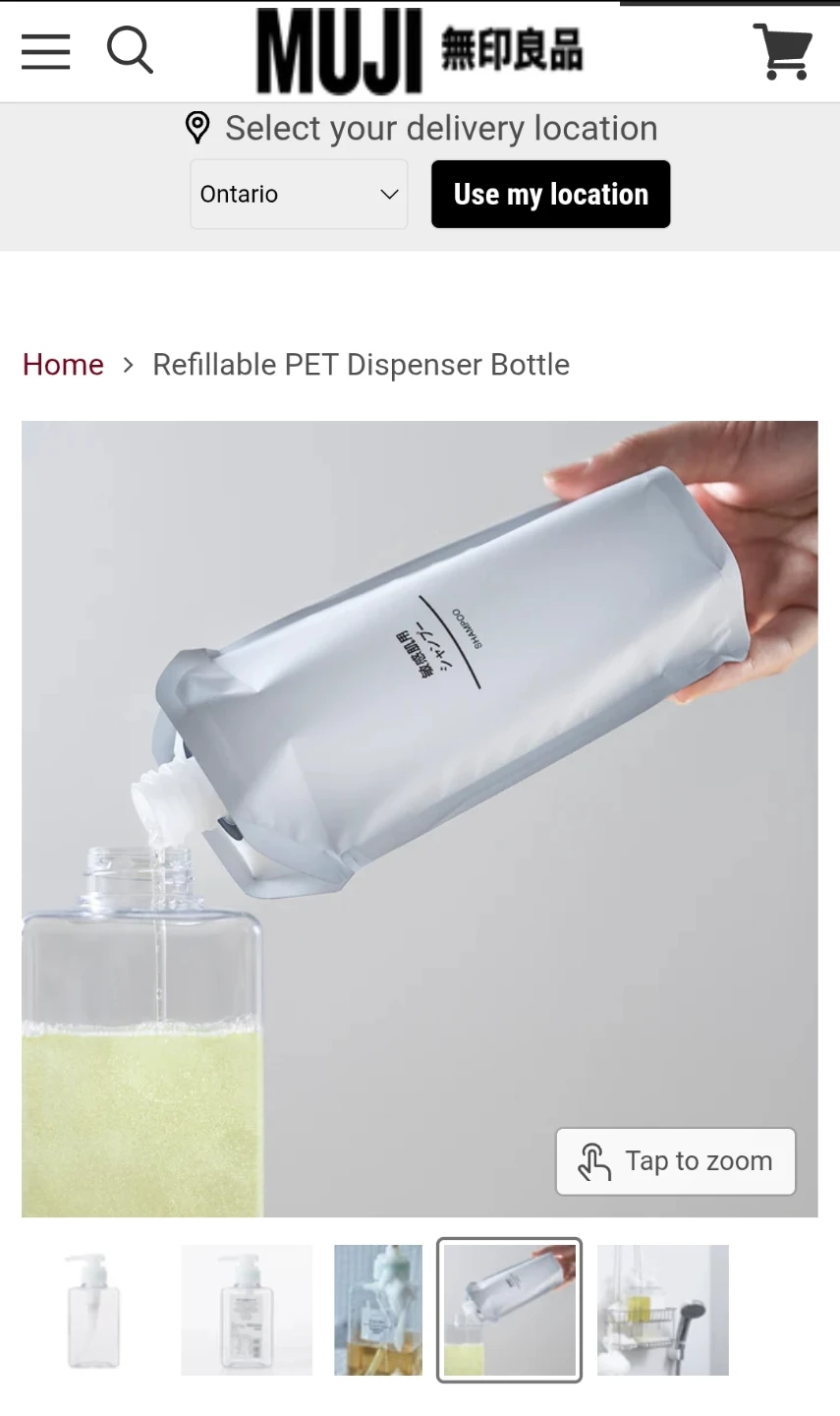 MUJI PET Refill Bottle Foam Type 400ml Clear - photo 3