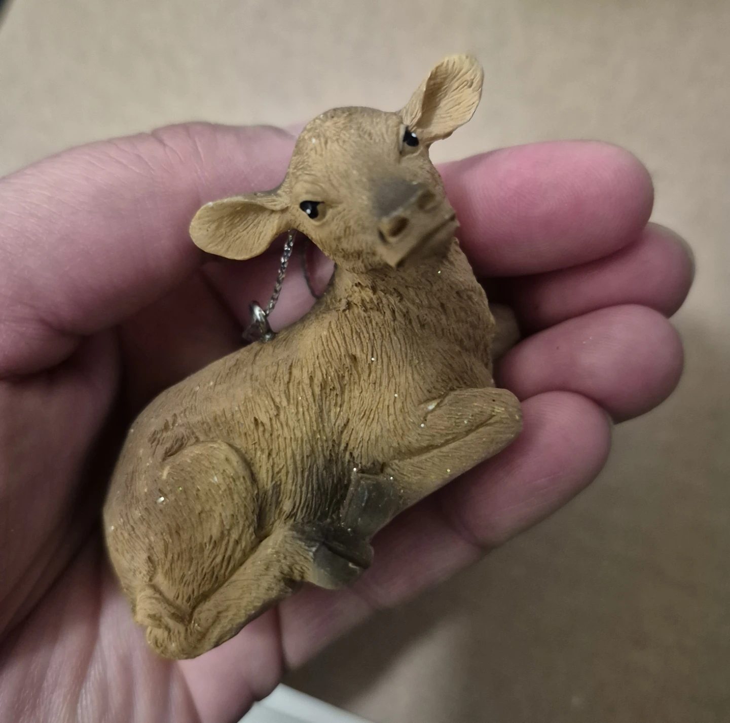 Resin Calf Ornament