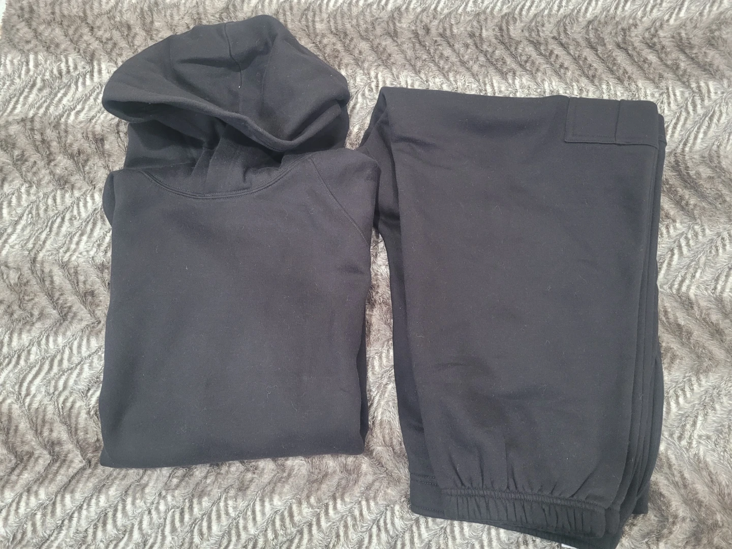 Black Hoodie and Jogger Set - XL - photo 2