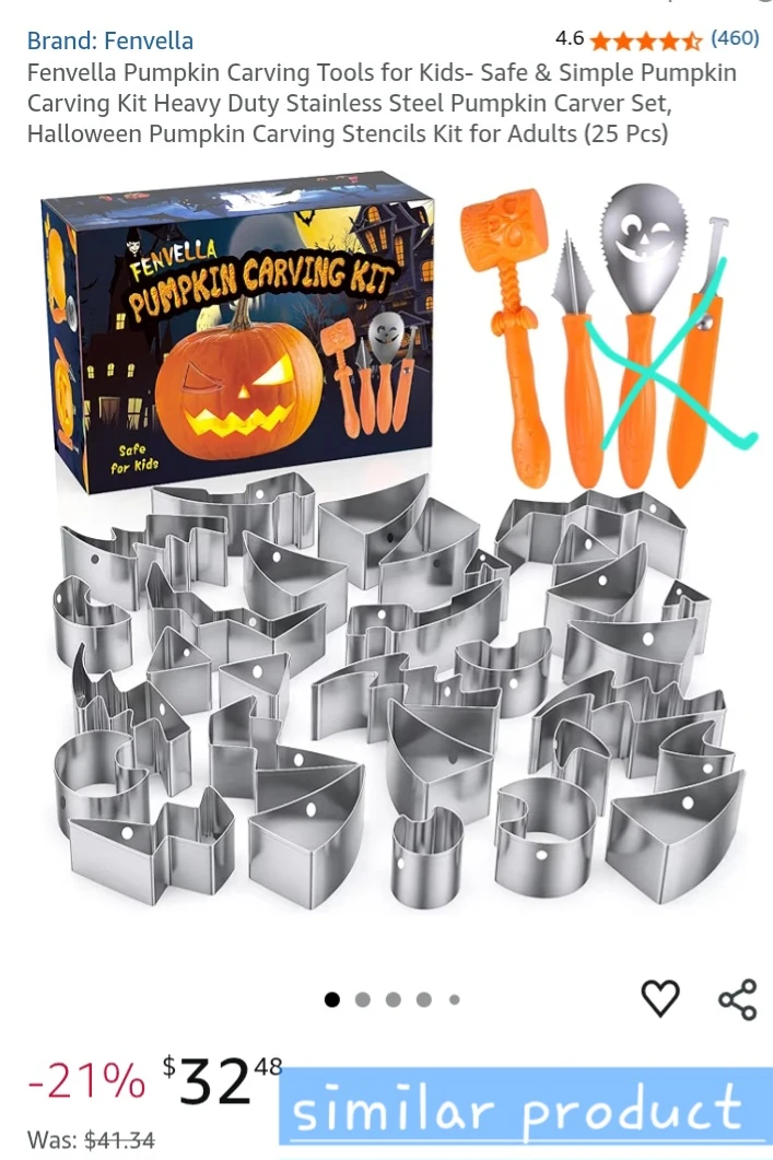 NEW!   JUSTOTRY Pumpkin Carving Kit - photo 4