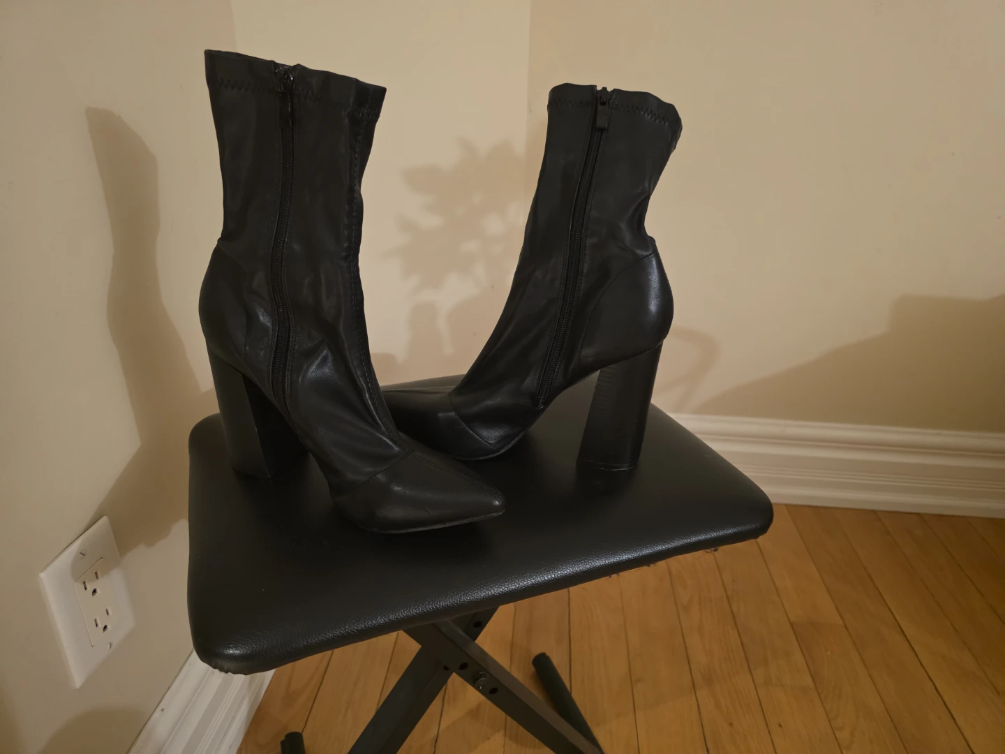 Black High Heel Ankle Boots - photo 2