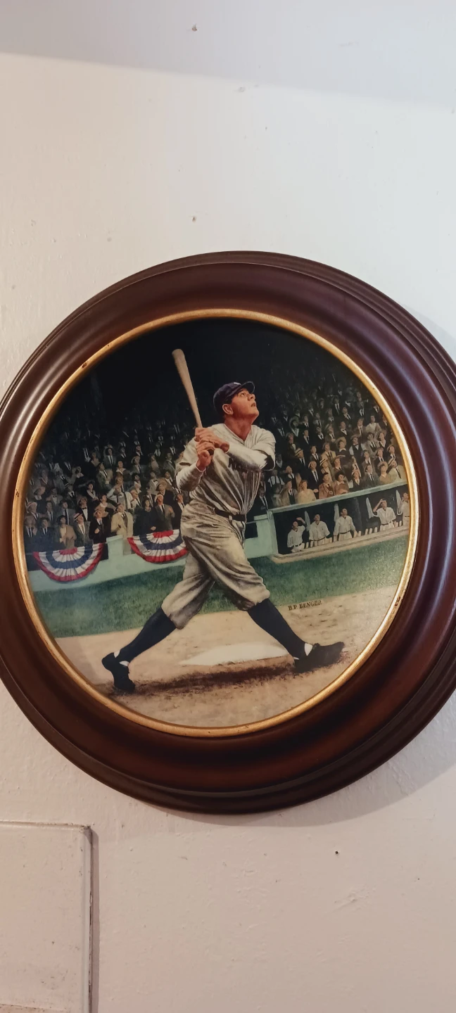 "Babe Ruth: The Called Shot" Framed Collector Plate - photo 2