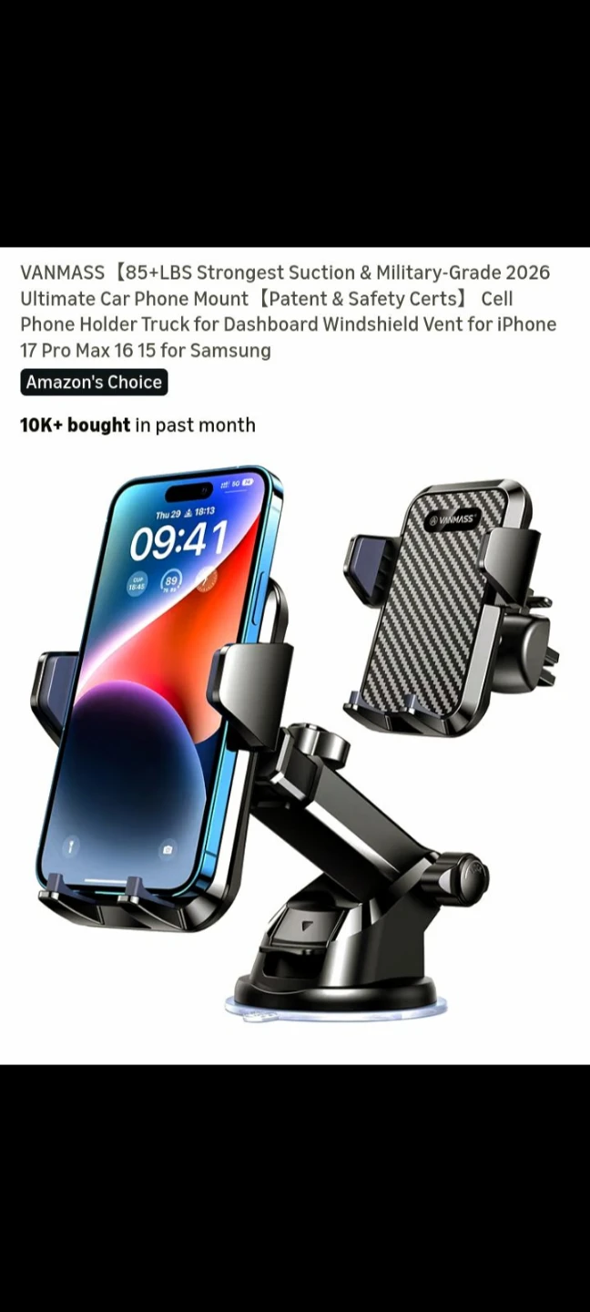 Phone Mount - Strongest Suction "❤️"