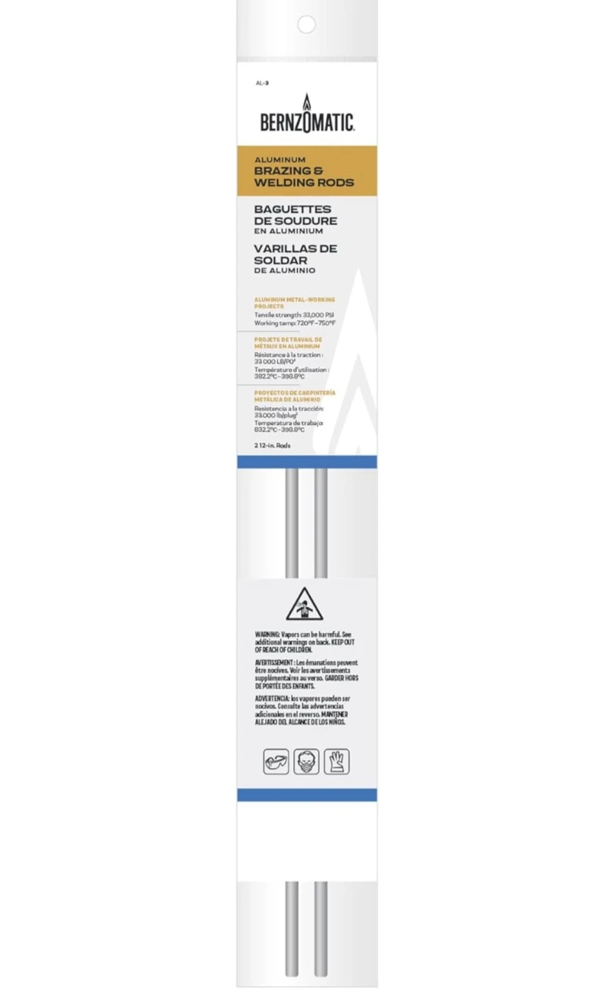 Bernzomatic Aluminum Brazing & Welding Rods