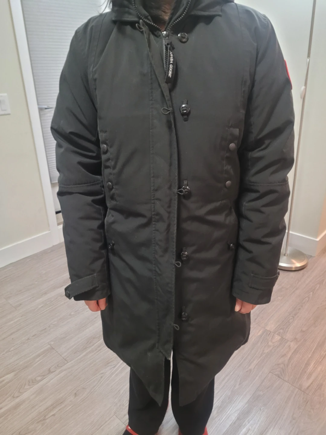 Canada Goose Black Parka Jacket - Size L