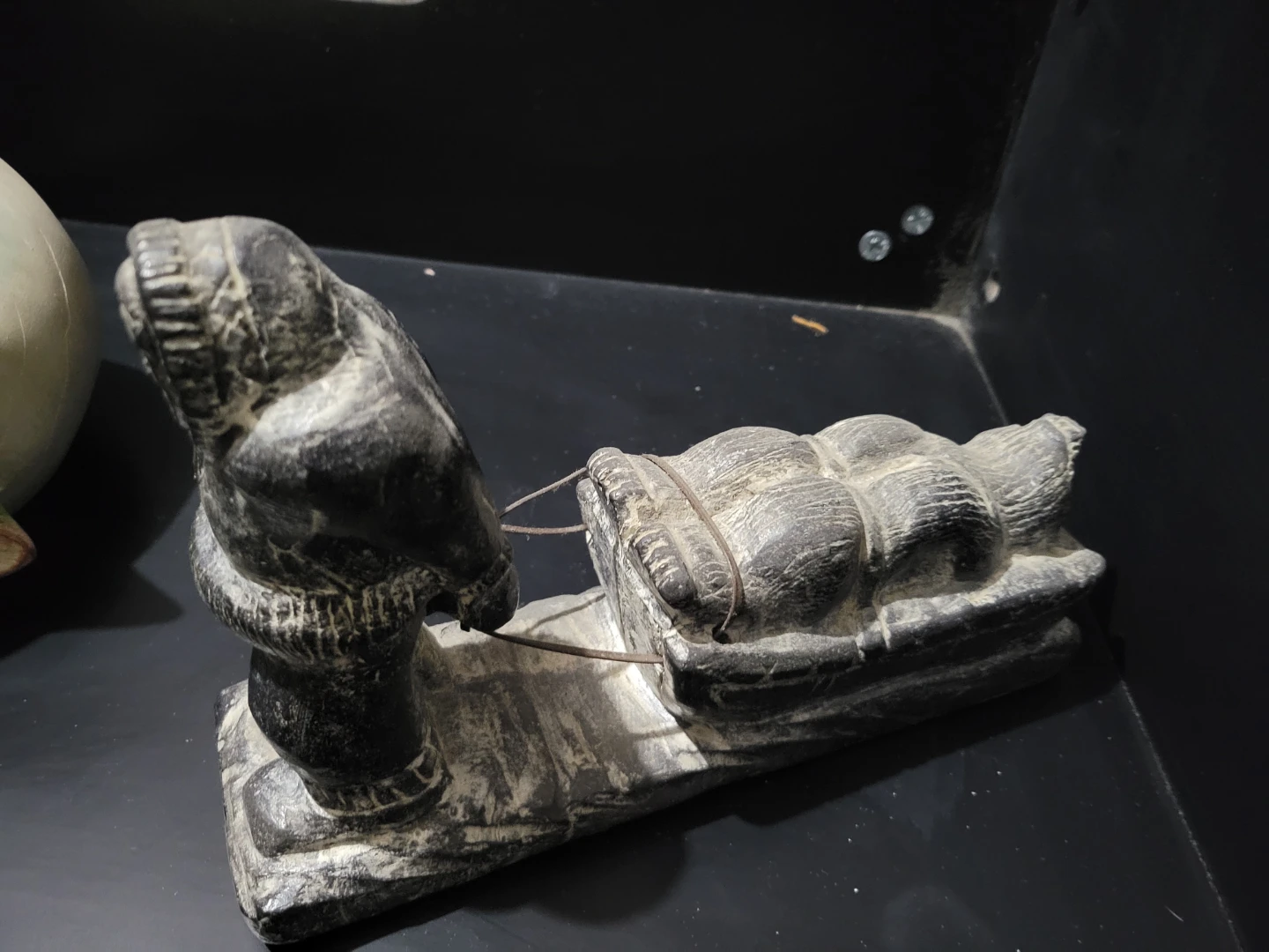 Stone Carvings: Buddha, Cat, Otter, and Inuit Figures - photo 3