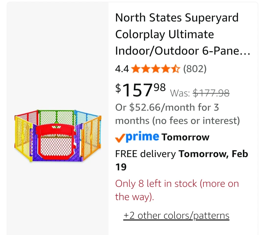 North States Superyard Colorplay Ultimate 6-Panel Playard - photo 4