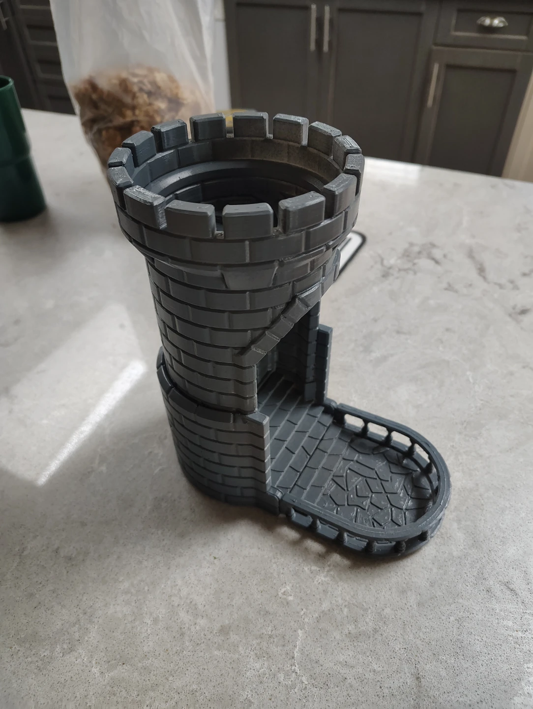Grey Castle Tower Dice Tower - photo 3