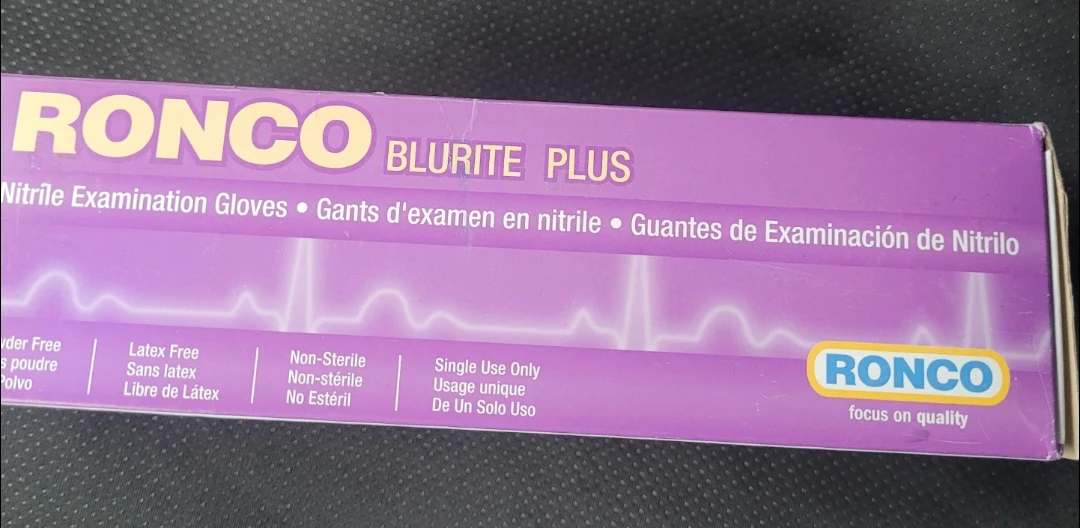 RONCO BLURITE PLUS Nitrile Examination Gloves - Large (100ct) - photo 2
