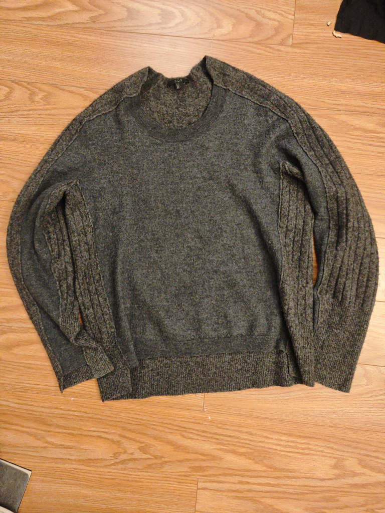 COS Grey Crew Neck Sweater Size S