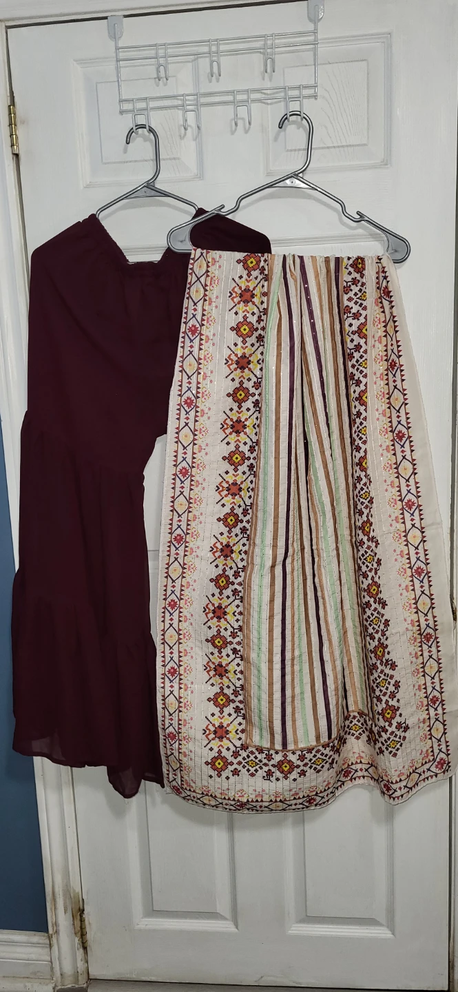 New Embroidered Kurti and Sharara with Dupatta - photo 2