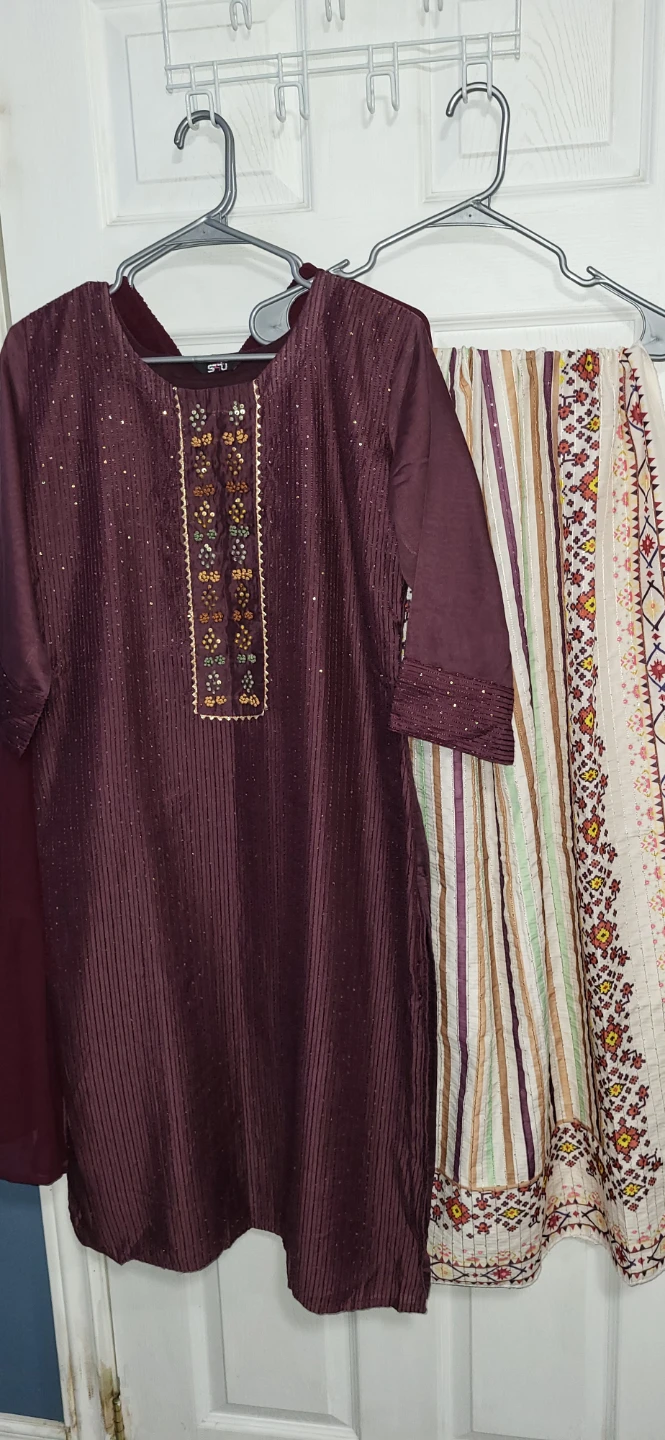 New Embroidered Kurti and Sharara with Dupatta - photo 3