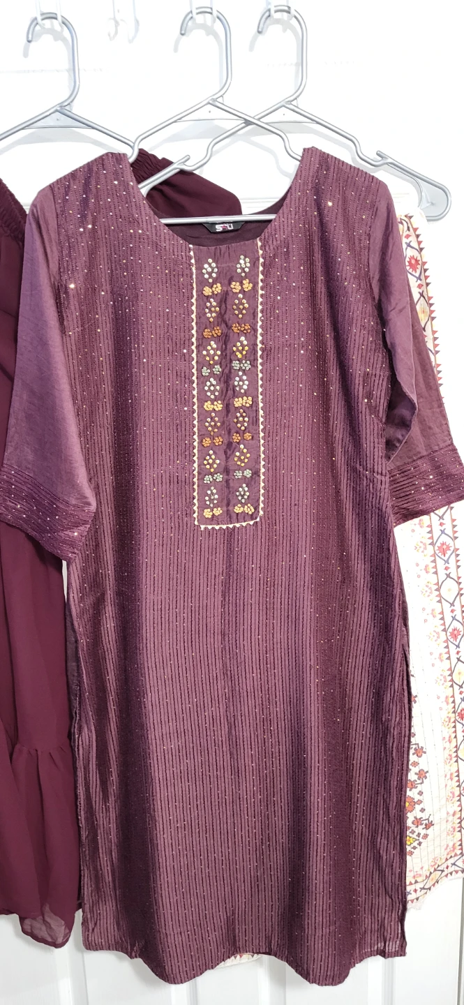 New Embroidered Kurti and Sharara with Dupatta - photo 4