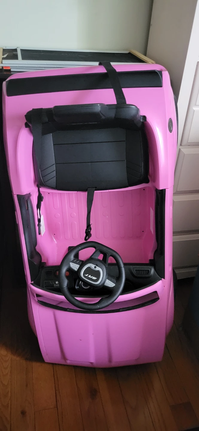 Pink Dodge Challenger SRT Ride-On Toy Car - photo 2