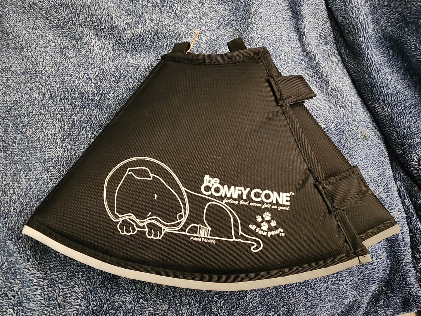 The Comfy Cone Pet Collar - Black, Small/Long - photo 2